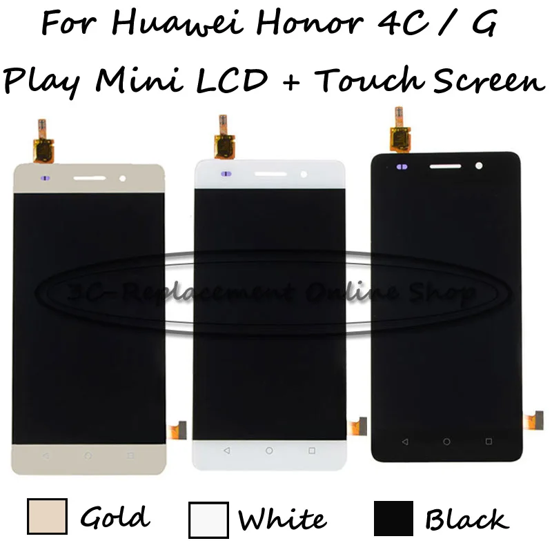 100% протестирован для Huawei Honor 4C / G Play Mini CHC U01 U03 ЖК дисплей + сенсорный экран