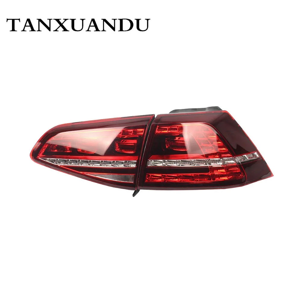 L & R Динамический светодиодный вспышка темно красный задний светильник лампа