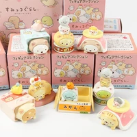 jy 8pcslots japan dress up cute cat series ornaments decorative action figures vinyl wj01