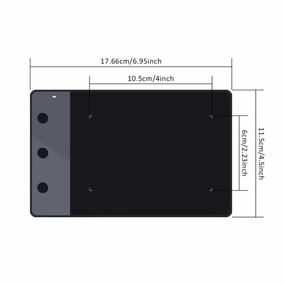 Портативный HUION H420 4 &quotx 2.23&quot USB Книги по искусству Дизайн рисунок Планшеты для