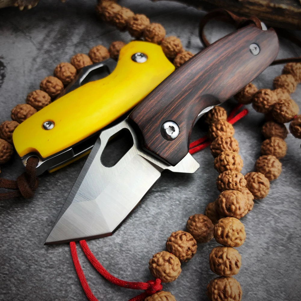 SharpFoundary высокая твердость 14C28N стальной Мини Складной нож 2 4 дюймов ручка