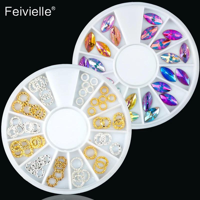 Feivielle 5 шт. 6 см пустая белая вращающаяся колесная коробка 12 ячеек чехол