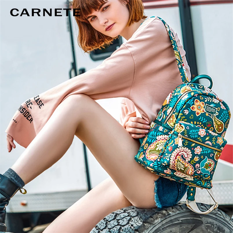 Женский рюкзак из искусственной кожи CARNETE Роскошный дизайнерский школьный 2019 |