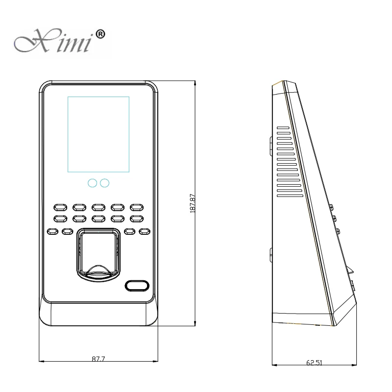 ZK Multibio800 TCP/IP Face Access Control System With Fingerprint Reader 13.56MHZ IC Card | Безопасность и защита
