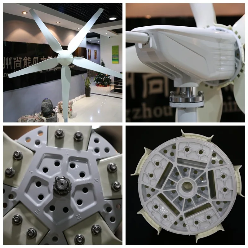 Для домашнего использования высокая эффективность 1000 Вт 48В ветрогенератор с 5