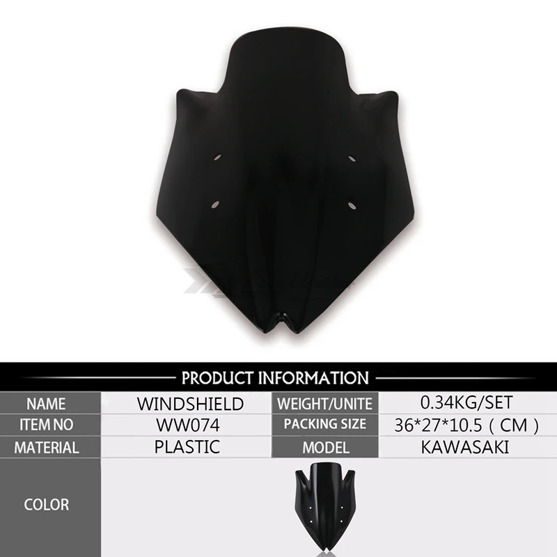 Экран для ветрового стекла мотоцикла Kawasaki Z1000 Z 1000 2007 2008 2009 | Автомобили и