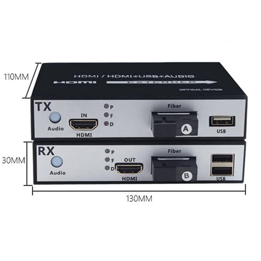 1 пара канальный 1080P HDMI волоконно оптический видео удлинитель 20 км в конвертер SC