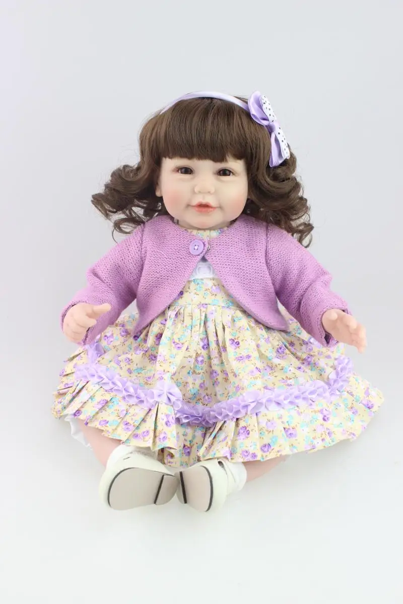 

52cm Silicone Reborn Baby Dolls Sleeping Baby Toy Wedding Presents Vinyl Princess Doll Kids Accompany Toys Kids Birthday Gift