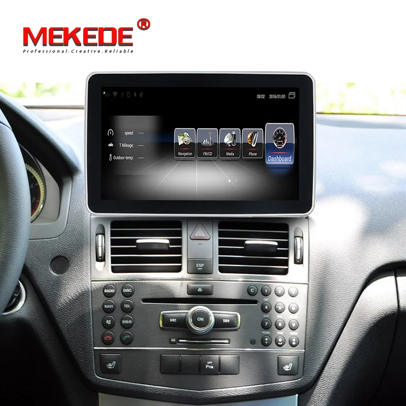 MEKEDE 4G LTE автомобильный Android 9 дюймов дисплей для Mercedes Benz C Class W204 2008-2010 командная система обновление экран