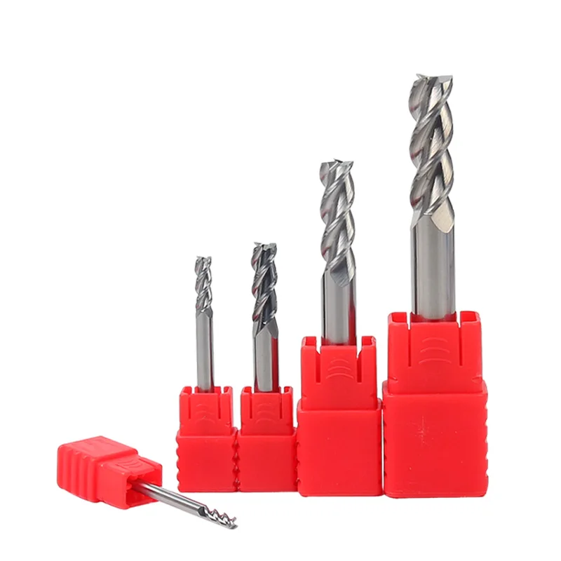 1 шт. 3 флейты мм 20 50L 100L прямой хвостовик HRC55 фреза для CNC мельница алюминиевый