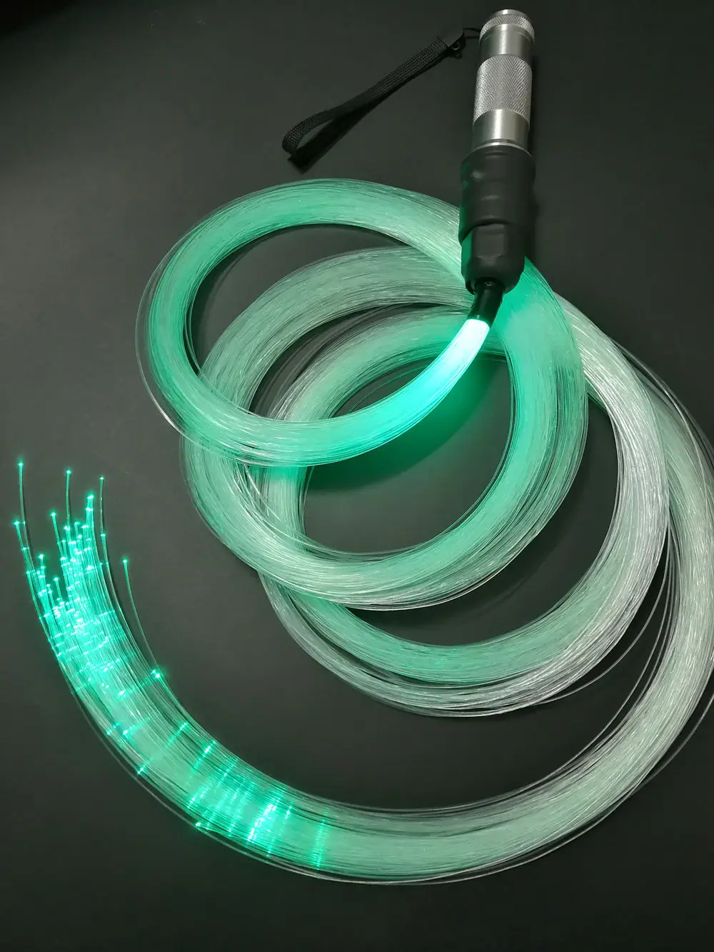 Фэнтези RGB светодиодный волоконно-оптический хлыст светильник 10 цветов Изменен в питании от аккумулятора для танцев и Косплея
