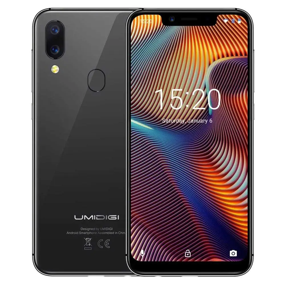 Gray Мобильный телефон Umidigi A3 Pro 4G, Android 8,1, 3 Гб+ 32 ГБ, четырехъядерный, глобальная версия, смартфон, 12 Мп+ 5 МП, мобильный телефон с функцией распознавания лица - Color: Gray