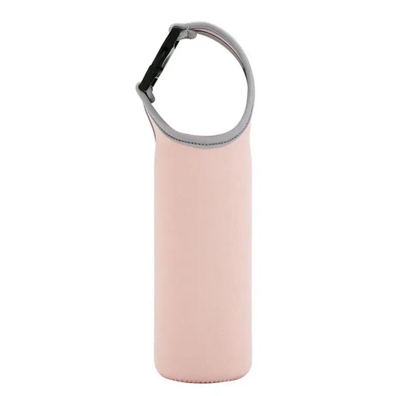 Pink 1 шт. бутылка для воды изоляционное покрытие сумка держатель Сумка переноска теплая теплоизоляция крышка стакана воды - Цвет: Pink