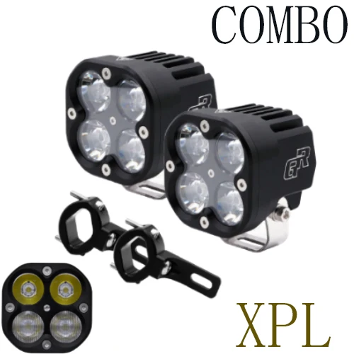 E GOLDRUNWAY X4 moto rcycle фара XPL 40 Вт 4200lm светодиодный суперъяркий мотоциклетный прожектор/прожектор мото вспомогательная регулируемая головка l - Цвет: E