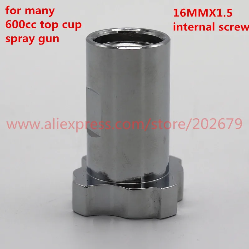 16X1.5 Internal all Spray gun connector PPS spray gun cup adapter pot joints 16X1.5 14X1 G3/8 for spray gun disposable measuring cup - Цвет: 16X1.5 Internal