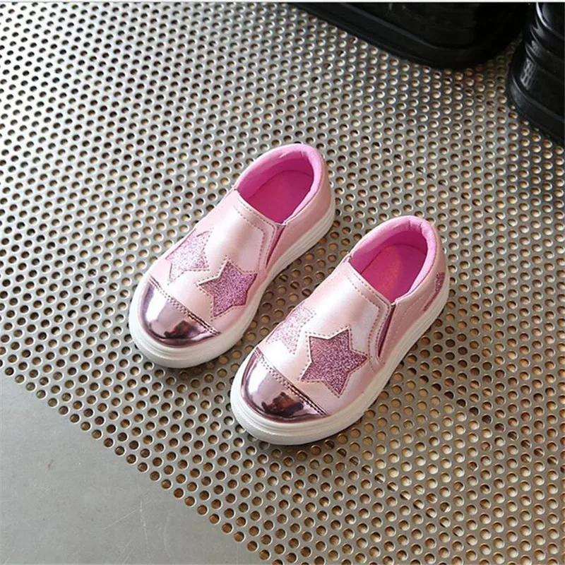 Retail 2021new fashion children's shoes girl beautiful star casual flat size 26-36 | Детская одежда и обувь