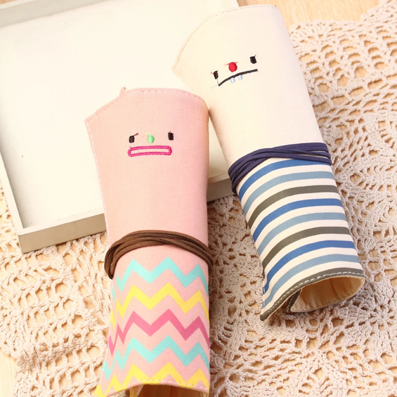 1 шт. тканевый чехол для карандашей и ручек|pen bag|canvas roll pencil casebag for pens |