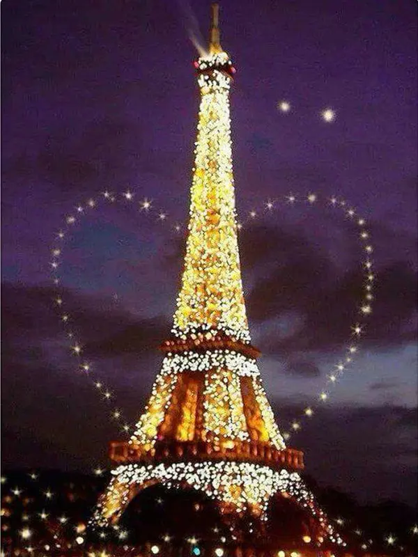 DIY Diamond Painting Tower Night Scene Full Square &amp Circle 3D Embroidery 5D Crystal Mosaic Living Room Decorative Paint | Дом и сад