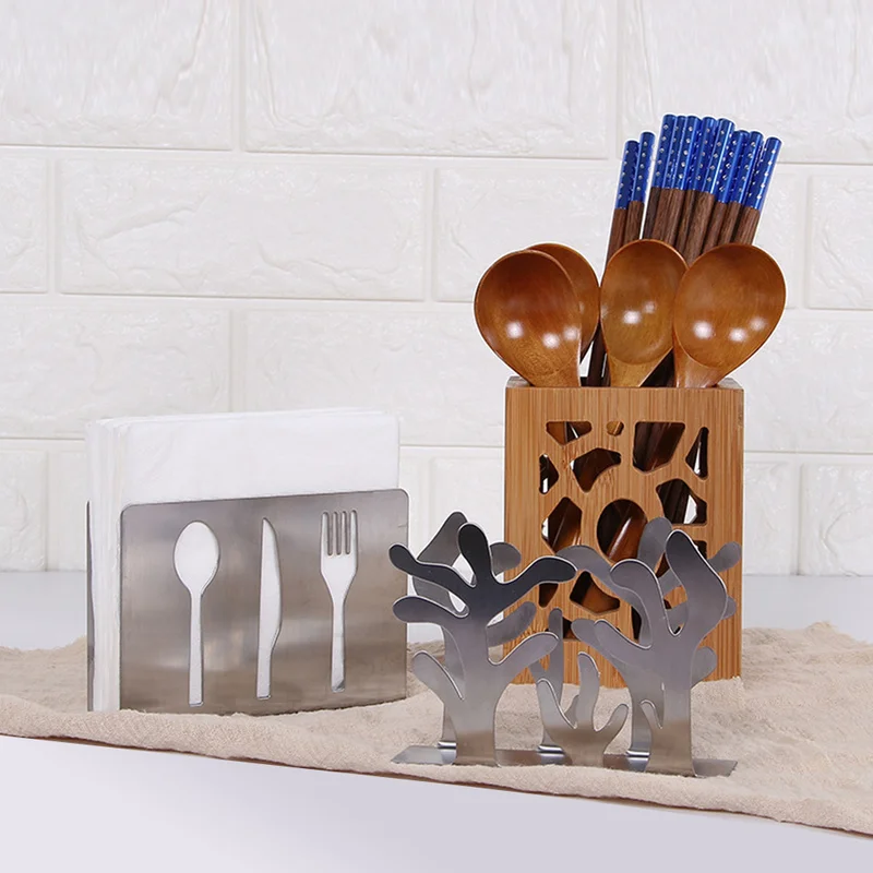 Полый держатель для бумажных салфеток из нержавеющей стали стойка креативный