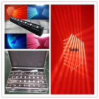 4 pieces with flightcase 8x10w rgbw beam moving bar led 8 beam rgbw 4 in 1 moving head bar led sweeper lights