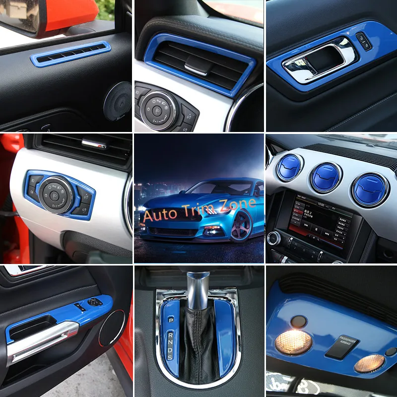 35 шт. ABS и Металл синий/красный интерьер динамик вентиляционные отверстия наборы