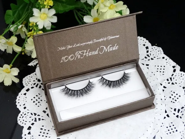 2018 New 1 pair Fake Eyelashes Makeup Tool Individual 100% Real Mink Lashes False Soft Box A07 | Красота и здоровье