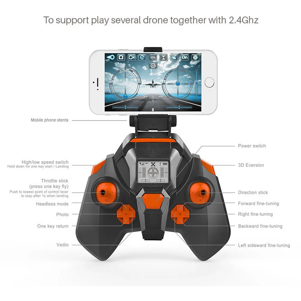 X10 2 4 ГГц Quadcopter видео WI FI FPV Headless режим удержания высоты Радиоуправляемый Дрон HD