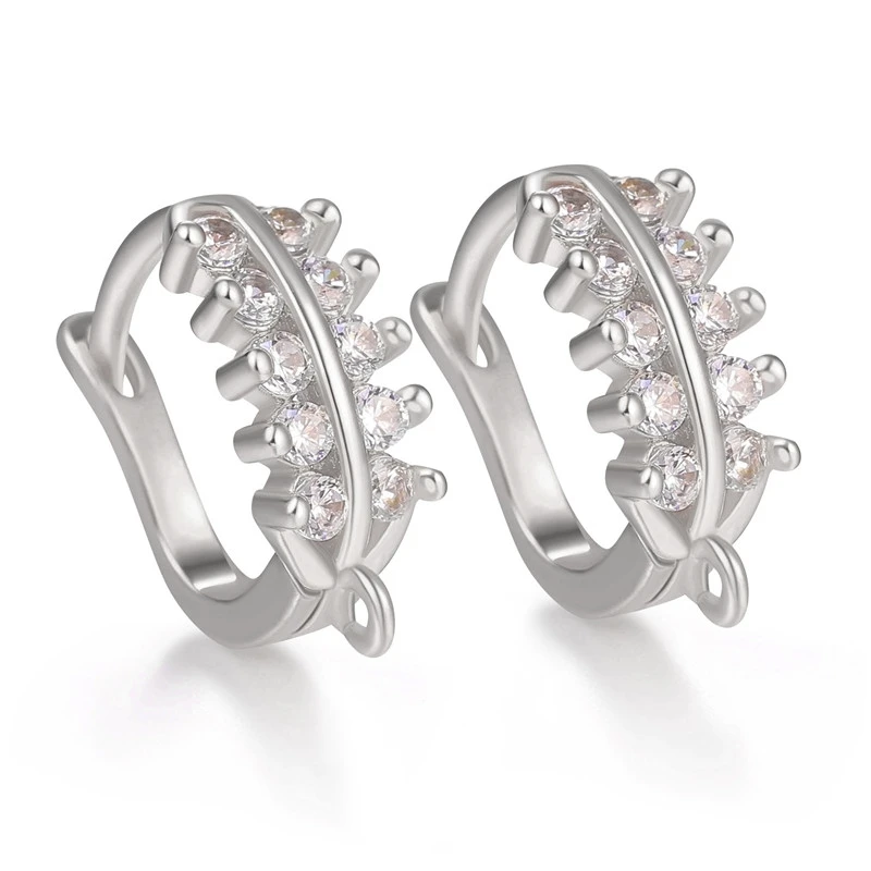 White Gold Juya, новинка, швензы, сделай сам, серьги, фурнитура, золото/серебро, креативный, базовый, застежка, серьги, крючок, аксессуары для изготовления сережек ручной работы - Цвет: White Gold