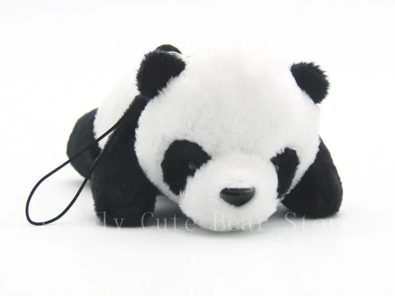 25 шт./лот Kawaii Panda моделирования с цепочкой плюша небольшой кулон по телефону сумка панды куклы детские игрушки подарки для детей 03