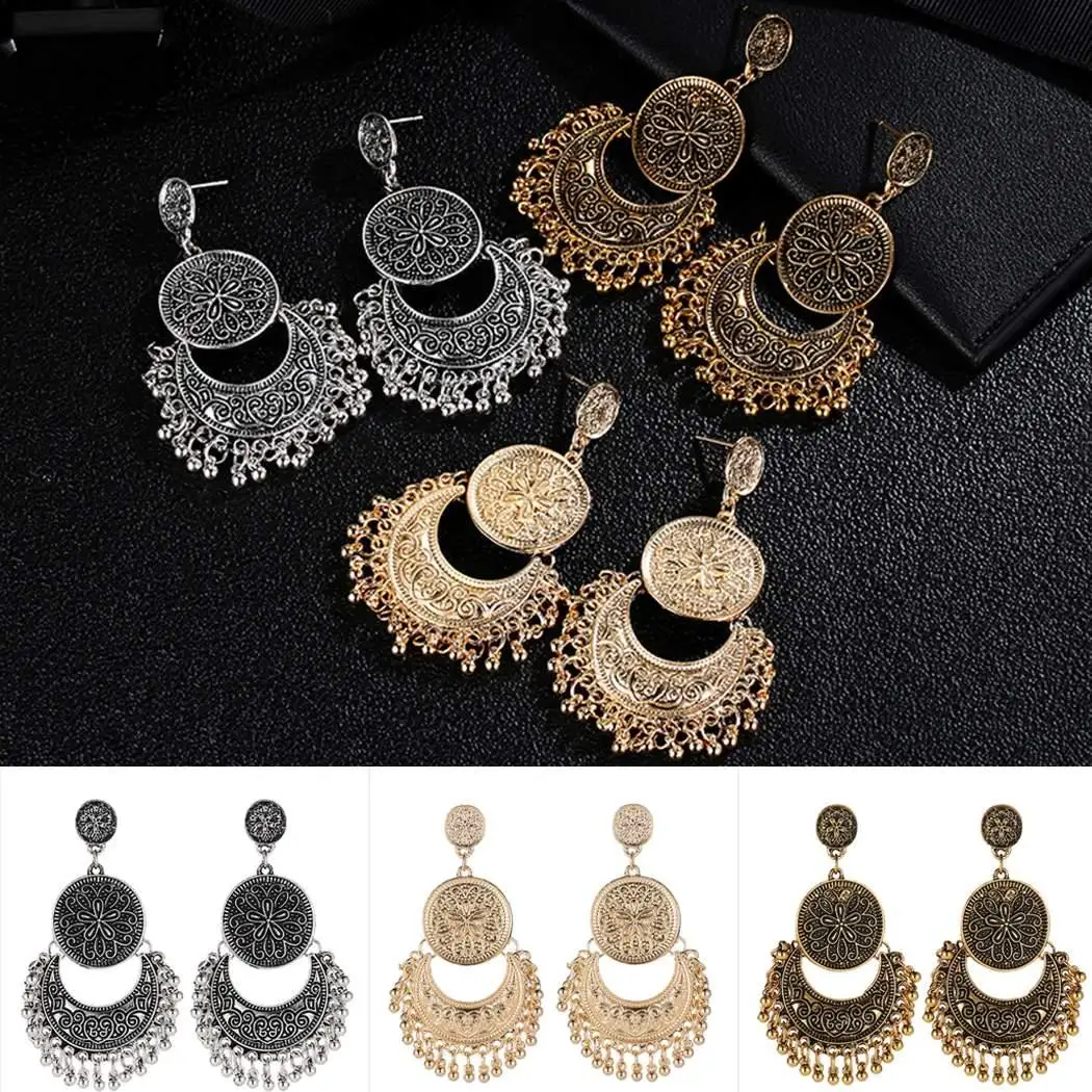 Женская мода стиль бохо луна звезда бусы повседневные серьги ювелирные изделия