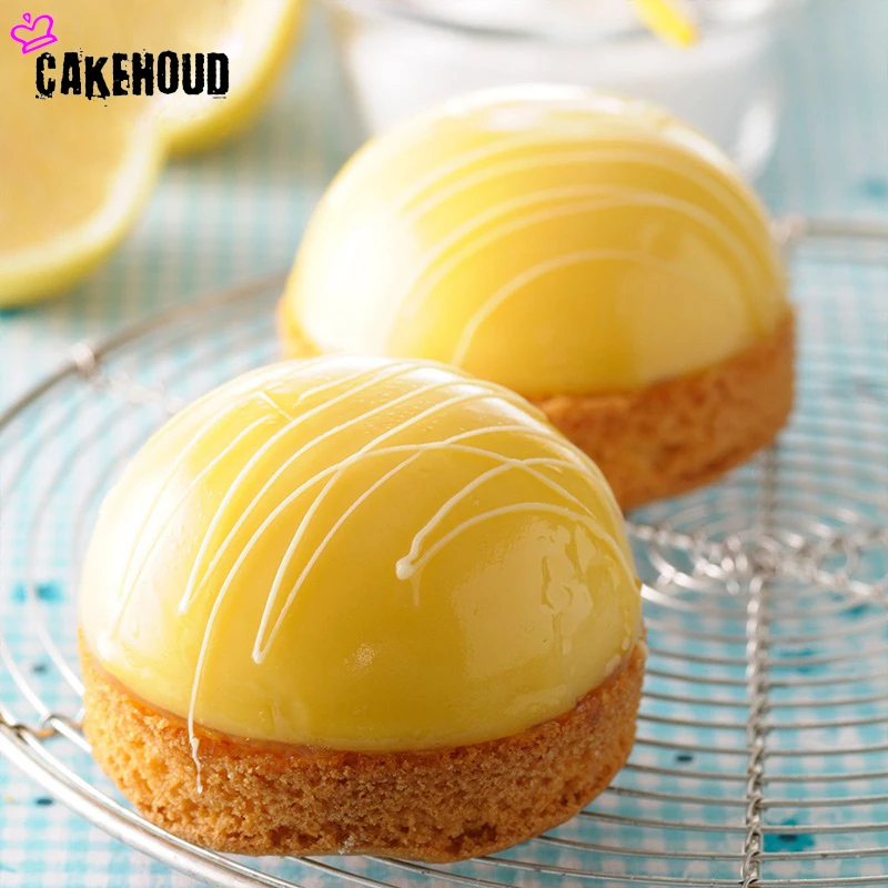 CAKEHOUD высококачественный силиконовый полукруглый 6 отверстий DIY торт, пудинг, шоколад, для приготовления желе и выпечки Десерт Бытовая антипригарная сковорода печь