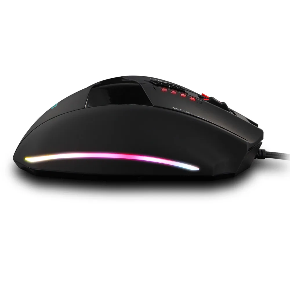 Игровая мышь VOBERRY Zelotes C13, регулируемая, 7000 dpi, 13 клавиш, программируемая кнопка, RGB светодиодный кабель для подключения к ПК