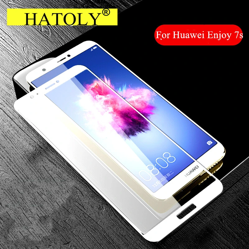 2 шт закаленное стекло для huawei P Smart защита экрана Enjoy 7S полное покрытие huawei P Smart 3D пленка с закругленными краями HATOLY
