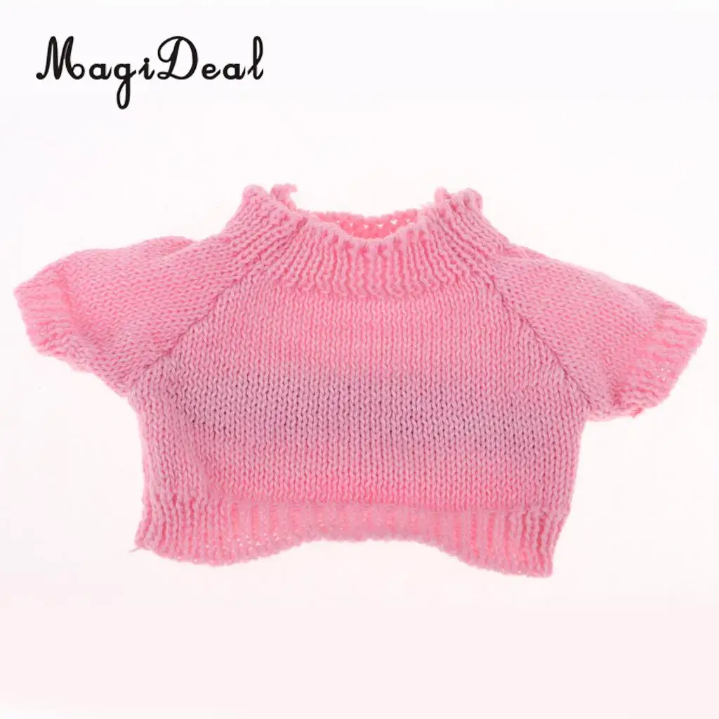 Прекрасный розовый свитер для 25 см Mellchan Baby Doll Одежда платье аксессуар