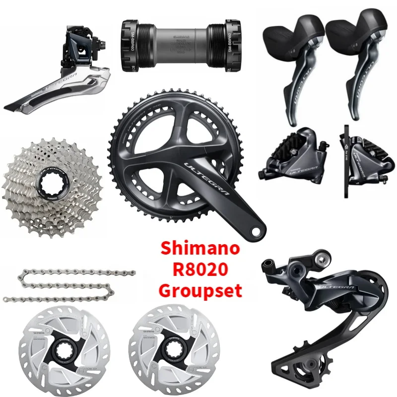 Shimano Ultegra R8020 R8070 11 скоростной групсет дорожный дисковый тормоз групсет|Шатун и
