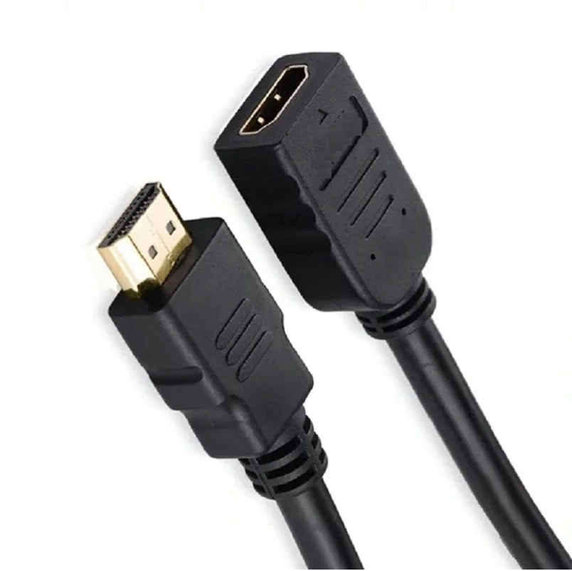 Удлинительный кабель совместимый с HDMI штекер гнездо 1 м/2 м/3 м/5 м 4K 3D 4 в для HD TV LCD