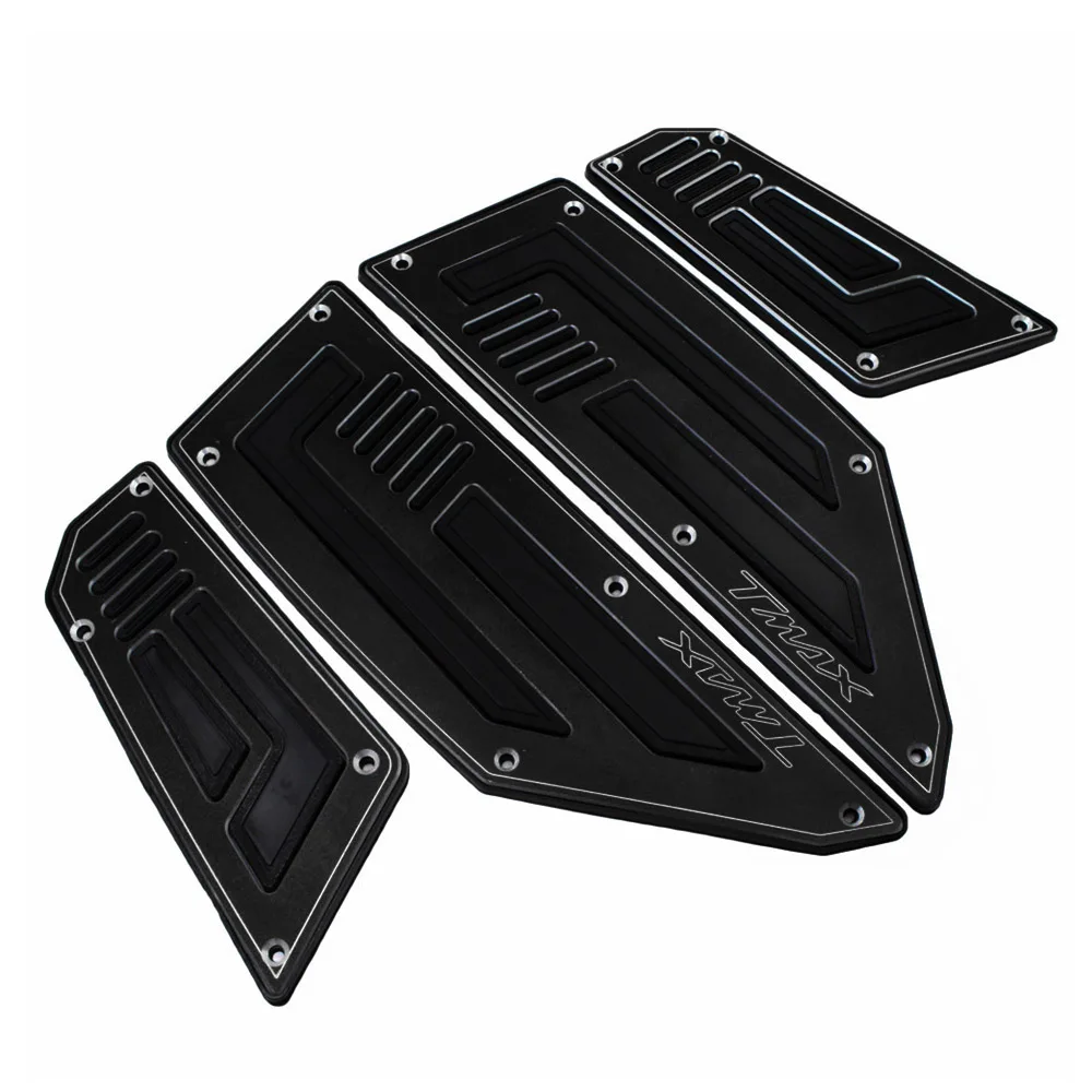 Black CK скота король мотоцикла подножки шаги мотоцикл стопы для Yamaha TMAX 530 TMAX530 T-MAX 530 2012 2013 - Цвет: Black