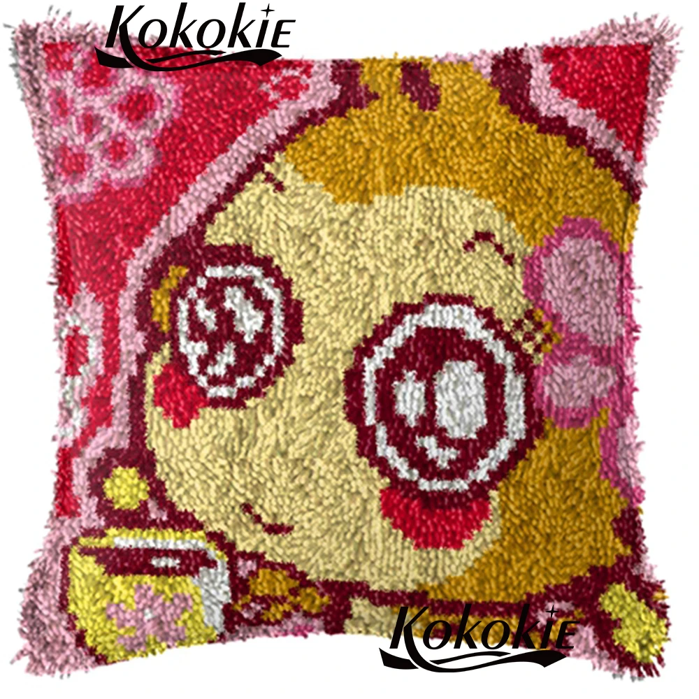 

Crocheting Rug Yarn monkey carpet Needlework Threads embroidery latch hook rug kits cross stitch kits cartoon cushion mat gift