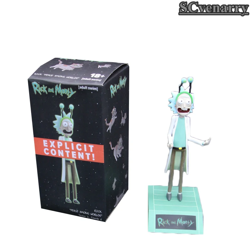 Morty and Rick Peace среди миров Кукла Статуэтка аниме из поливинилхлорида Коллекция
