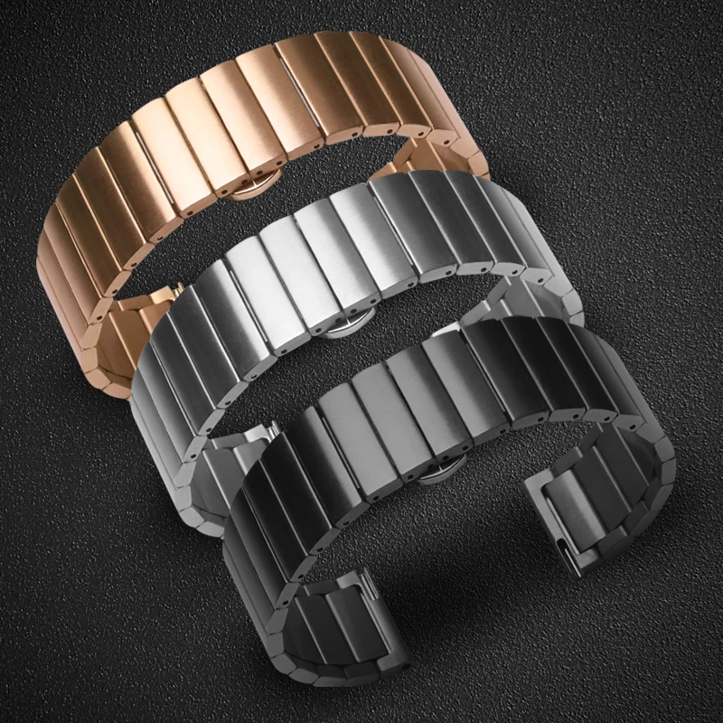 18 мм ремешок из нержавеющей стали для HONOR Watch S1 HUAWEI TalkBand B5 часы сменный