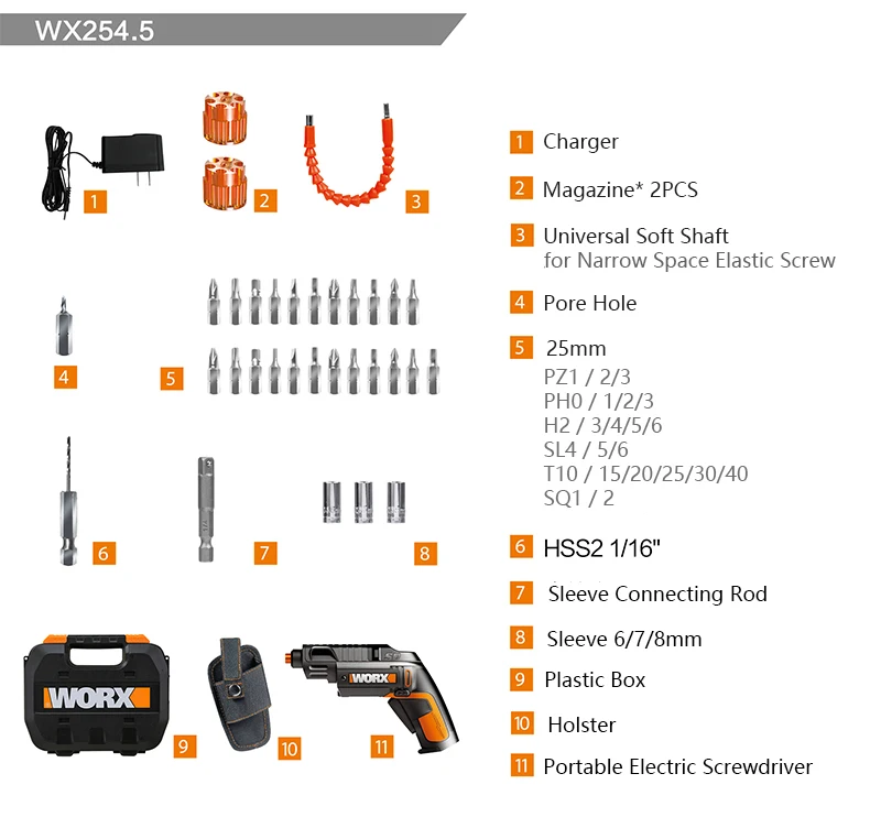 Портативная электрическая отвертка 31 аксессуар батарея 4 в Беспроводной литий
