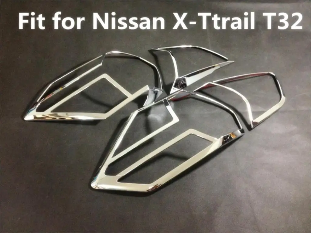 Аксессуары ABS Хром сзади хвост света Обложка Накладка для Nissan X TRAIL 2014 2015