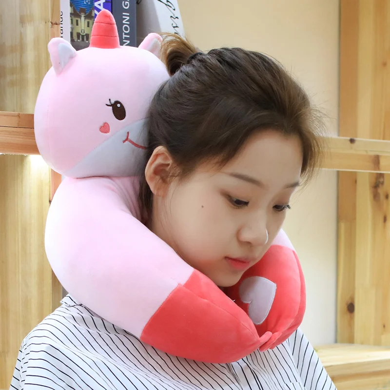 Новое поступление милые Мультяшные животные u образная Подушка креативная