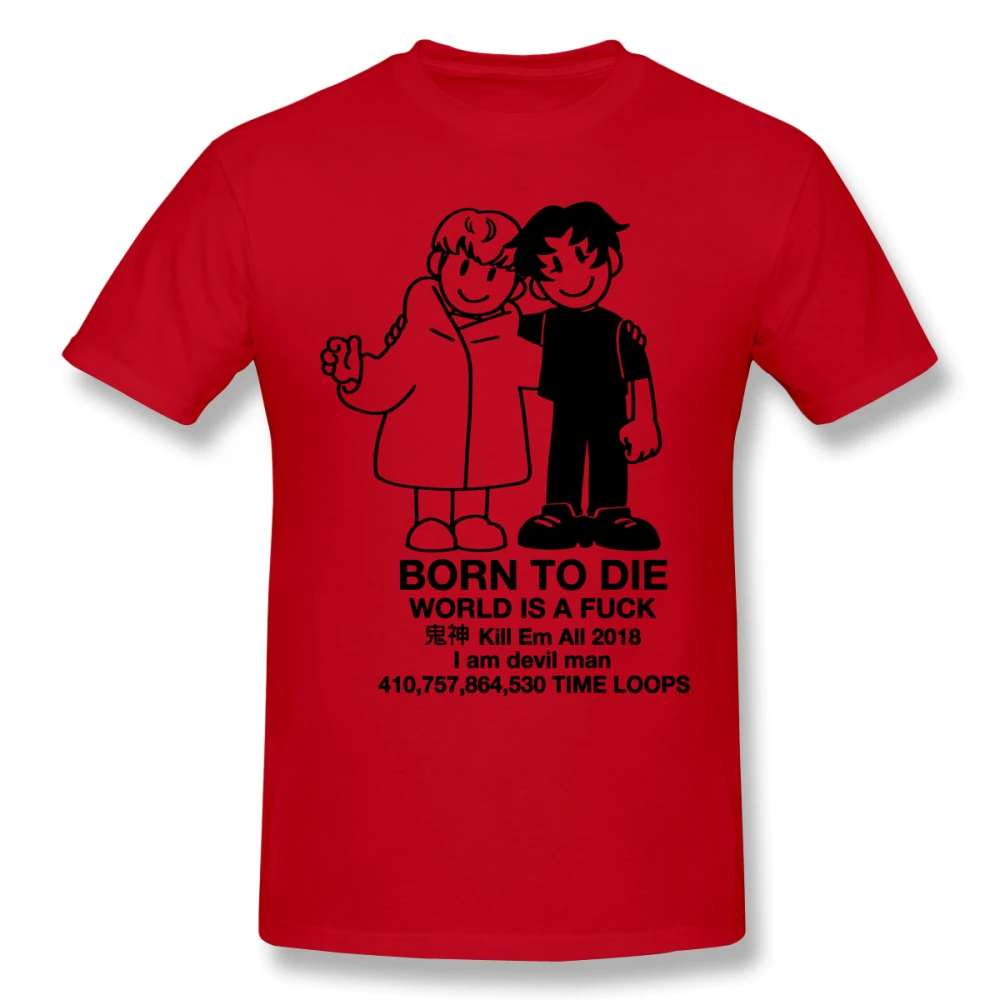 Devilman crybaby Camisetas Rock Мужская футболка с короткими рукавами, хлопковая Футболка с круглым вырезом для мужчин размера плюс, топ на заказ