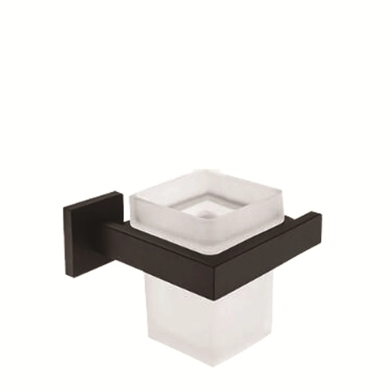 Набор принадлежностей для ванной комнаты из 5 предметов черная мыльница