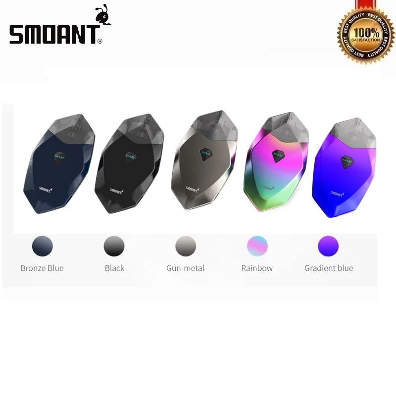 Оригинальный Smoant Karat 370 мАч комплект Pod стартовый набор для вейпинга с 2 мл quartzt