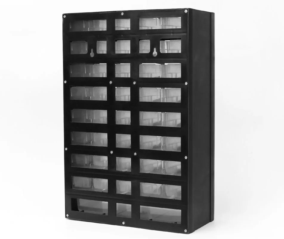 Tool box HORUSDY многофункциональный ящик для инструментов, ящик для хранения пластиковых деталей, стеллаж для гаража, органайзер, аппаратный ящик, кейс 12,2*5,4*19,3 дюймов - Цвет: Tool box