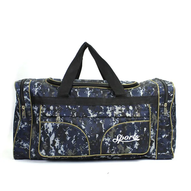 Blue Camo Унисекс нейлоновые дорожные сумки, Мужская водостойкая сумка для спортзала, женские тренировочные сумки через плечо, сумки для путешествий, сумки для улицы, сумка, сумка, De XA130K - Цвет: Blue Camo