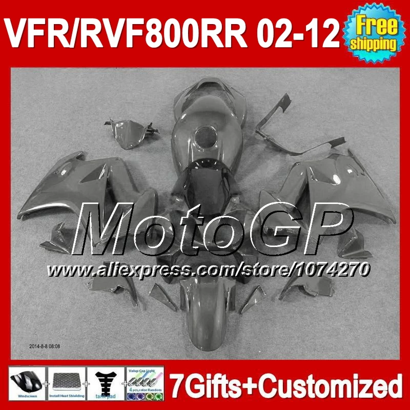 7 Подарков Для HONDA VFR800 Все Серый 2007 2008 2009 2010 2012 61P244 VFR800RR 07 08 09 Сияющий серый 10 12 VFR 800 RR 02-12 Обтекатель вкл.