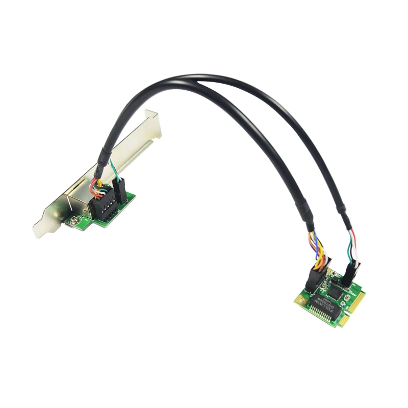 Хорошее Качество Mini PCI Express PCIe Gigabit Ethernet сетевой интерфейс адаптер 10/100/100M NIC карта